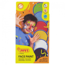 Jovi zestaw farb do malowania twarzy 6x8ml - sklep plastyczny - szał d