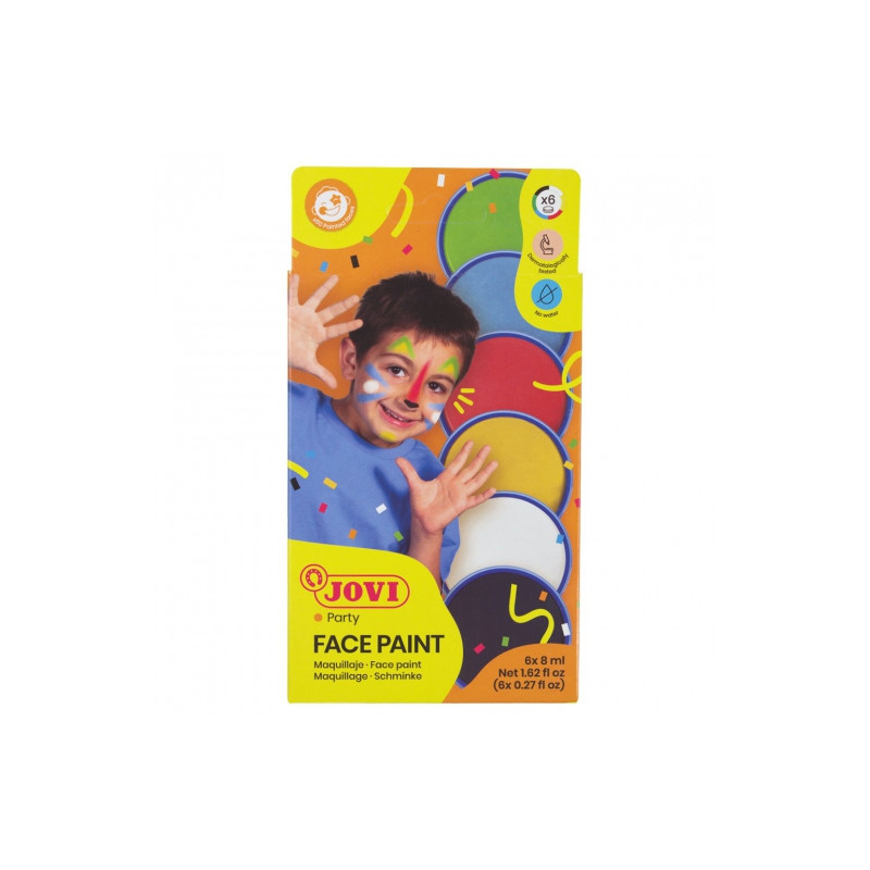 Jovi face paint set 6x8ml