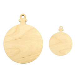 Flat bauble pendant