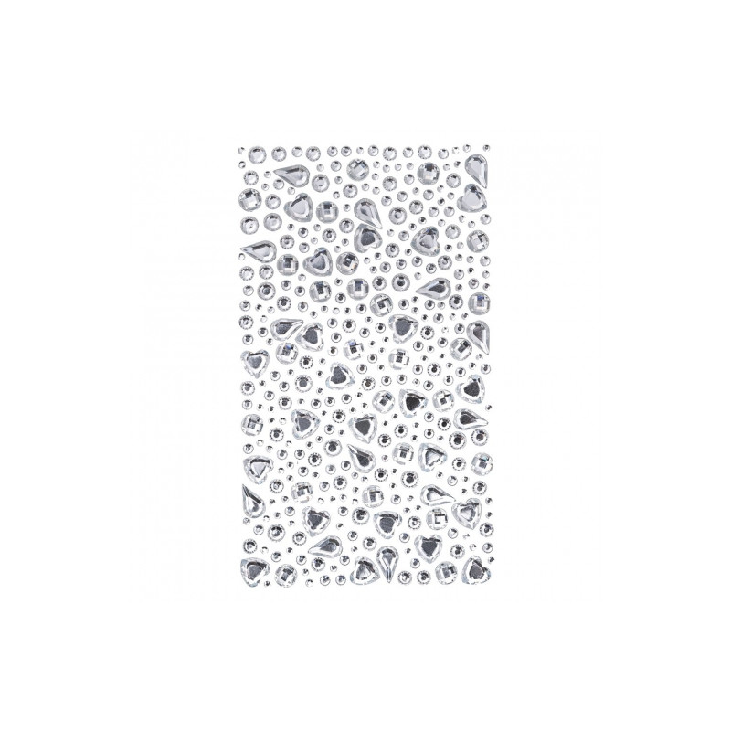 Dp Craft self-adhesive crystals various shapes 250pcs