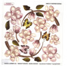Sospeso Trasparente folia z nadrukiem magnolia motyle - sklep plastycz