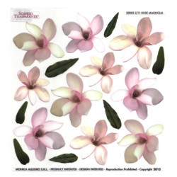 Sospeso Trasparente folia z nadrukiem kwiaty magnolii - sklep plastycz