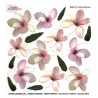 Sospeso Trasparente foil with magnolia flowers print