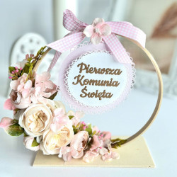 Dp craft bouquet of pink camellias 29 cm