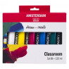 Talens amsterdam zestaw 6 farb akrylowych 120ml - sklep plastyczny - s