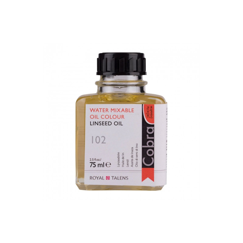 Talens cobra olej lniany do mieszania z wodą 75ml 102 - sklep plastycz