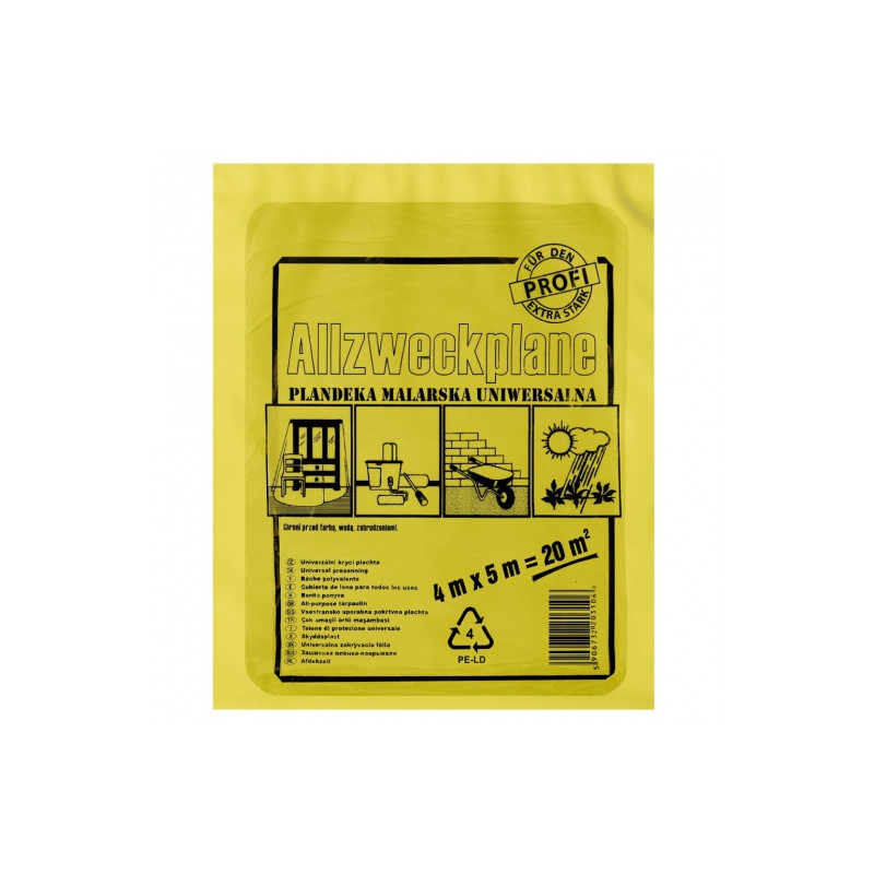 Profi universal painting tarpaulin 4m x 5m