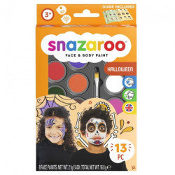 Snazaroo halloween zestaw 8 farb do malowania twarzy - sklep plastyczn