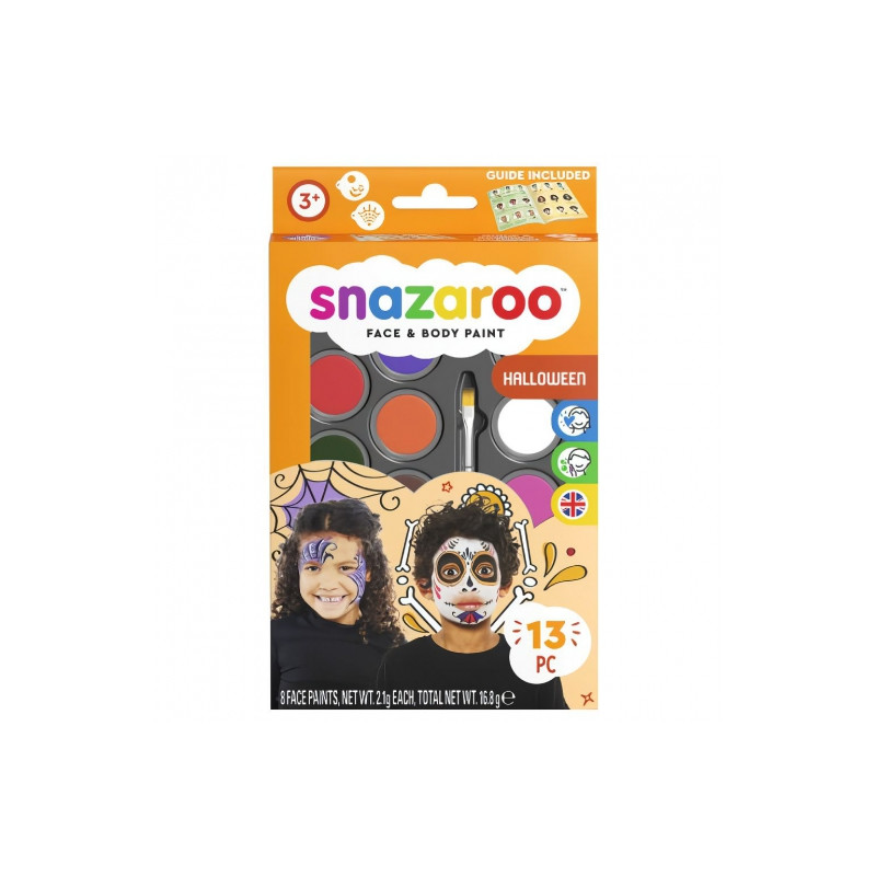 Snazaroo halloween set of 8 face paints