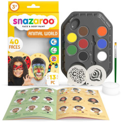 Snazaroo animal zestaw 8 farb do malowania twarzy - sklep plastyczny -