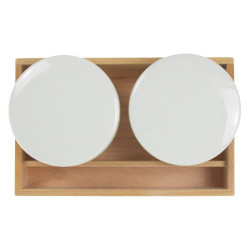 Meeden ceramiczne pojemniki na media z pokrywkami i tacą - sklep plast