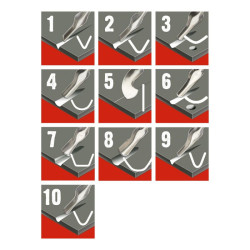 Essdee lino zestaw 25 dłutek do linorytu (nr. 1-10) - sklep plastyczny