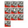 Essdee lino zestaw 25 dłutek do linorytu (nr. 1-10) - sklep plastyczny