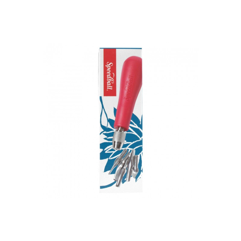 Speedball set no. 31 for linocut handle and blades