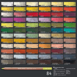 Caran d'Ache set of 76 dry pastels in crayon