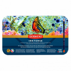 Derwent inktense set of inks in a crayon 100pcs metal box