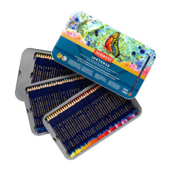 Derwent inktense zestaw tuszy w kredce 100szt metalowe opakowanie - sk