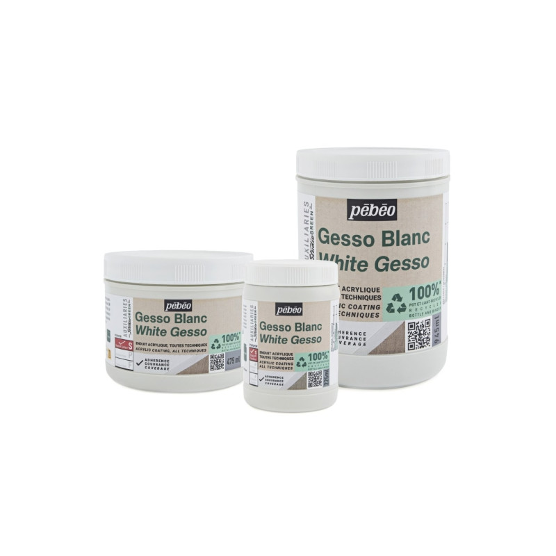 Pebeo gesso studio green acrylic primer white