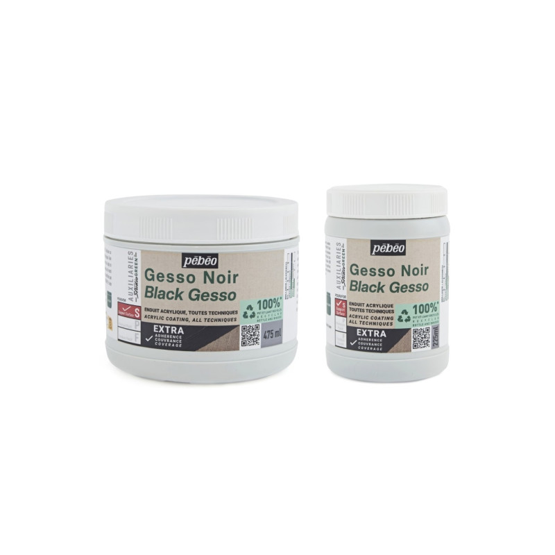 Pebeo gesso studio green grunt akrylowy czarny - sklep plastyczny - sz