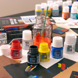 Pebeo setacolor cuir leather set of 5 leather paints 20 ml