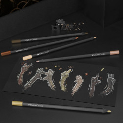 Faber-Castell black edition set of 12 triangular pencils in skin tones