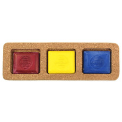 Viarco artgraf primary colors set of 3 water-soluble pig cubes
