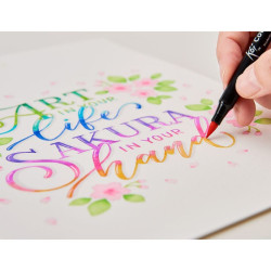 Sakura koi coloring brush pen bright set of 6 pens