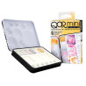 QoR mini reflective set of watercolor semi-cubes 6pcs metal case