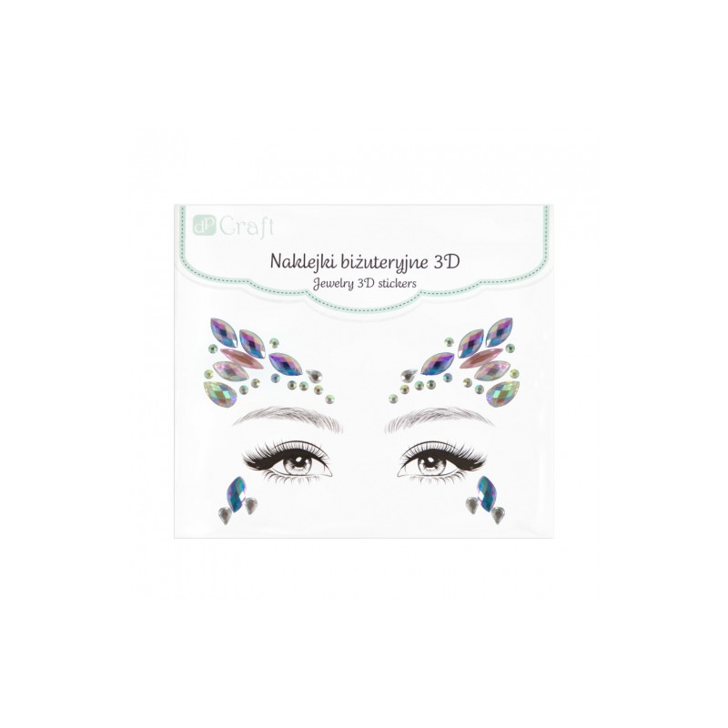 DP Craft night beauty 3D naklejki biżuteryjne - sklep plastyczny - sza