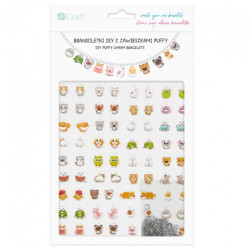 Dp Craft diy bracelets with pendant puffy cute animals
