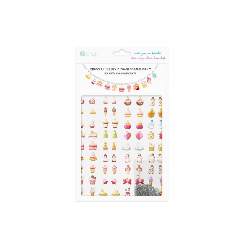 Dp Craft bransoletki diy z zawieszkami puffy sweeties - sklep plastycz