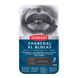 Derwent węgiel w sztyfcie XL odcienie szarości zestaw 6szt - sklep pla