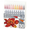 Kuretake Zig clean color c 30 zestaw 30 pisaków w ciepłych kolorach -