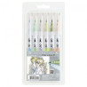 Kuretake Zig clean colour pale colours II set of 6 pastel coloured pen