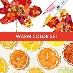 Kuretake Zig clean color c 30 zestaw 30 pisaków w ciepłych kolorach -