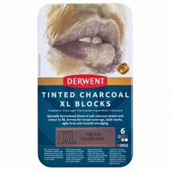 Derwent komplet 6 węgli w sztyfcie XL - sklep plastyczny - szał dla pl