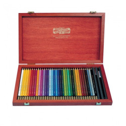 Koh-i-noor mondeluz zestaw kredek akwarelowych 36szt w drewnianej kase