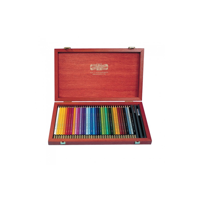 Koh-i-noor mondeluz set of watercolor pencils 36 pcs in a wooden case