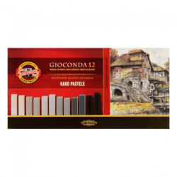Koh-i-noor gioconda pastels dry hard shades of gray 12pcs