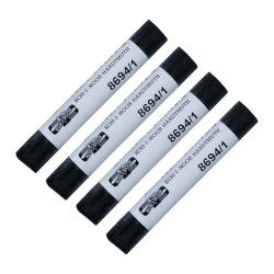 Koh-i-noor węgiel prasowany czarny 12mm zestaw 4szt - sklep plastyczny