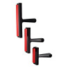 Rubber roller with a plastic handle
