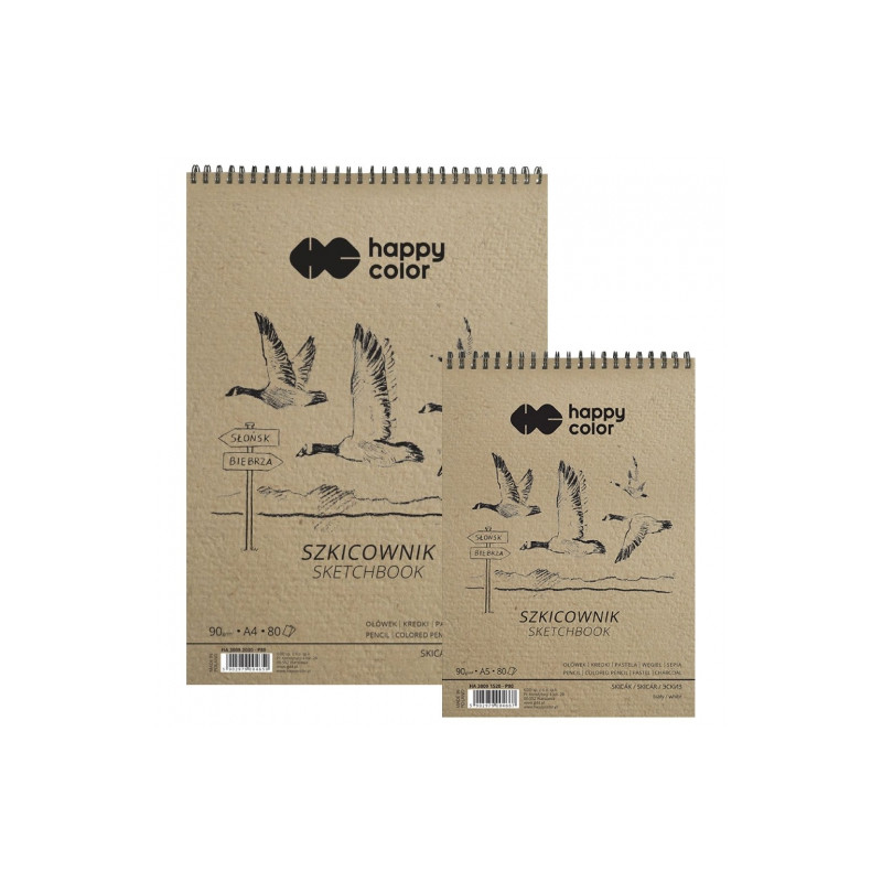 Happy Color spiral sketchbook 90g 80 sheets
