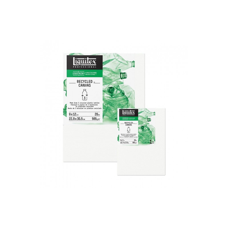 Liquitex canvases recycled from plastic bottles