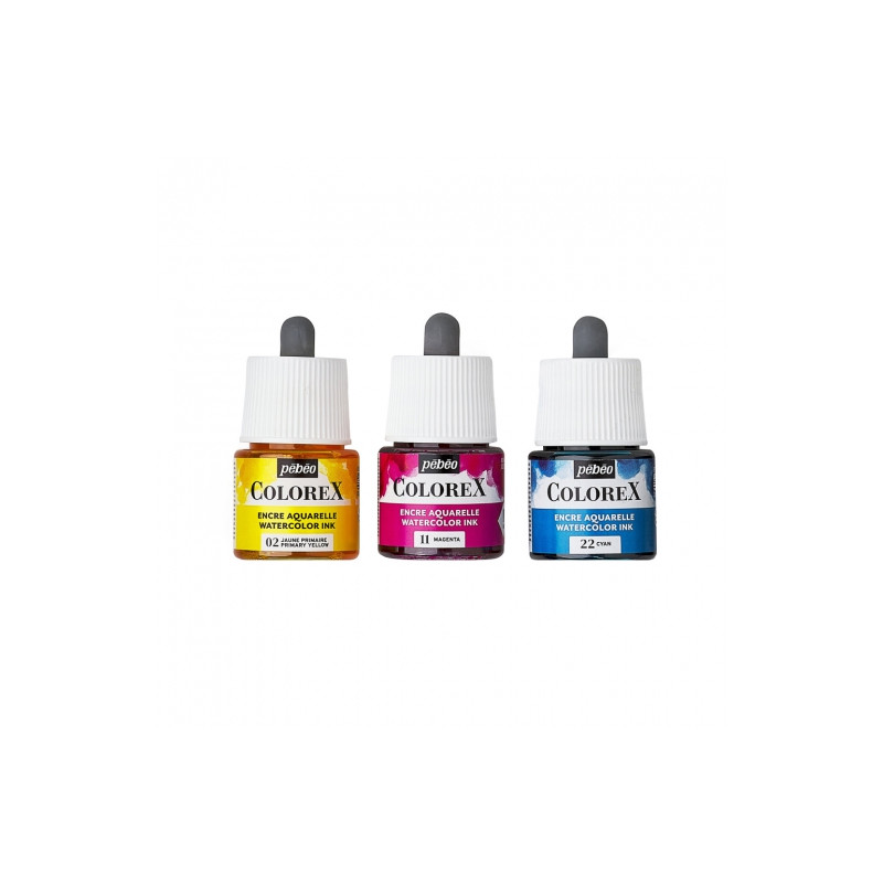 Pebeo Colorex atrament akwarelowy z pipetką 45ml - sklep plastyczny -