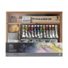 Winsor&Newton zestaw profesjonalnych akwareli i akcesoriów 20elementów