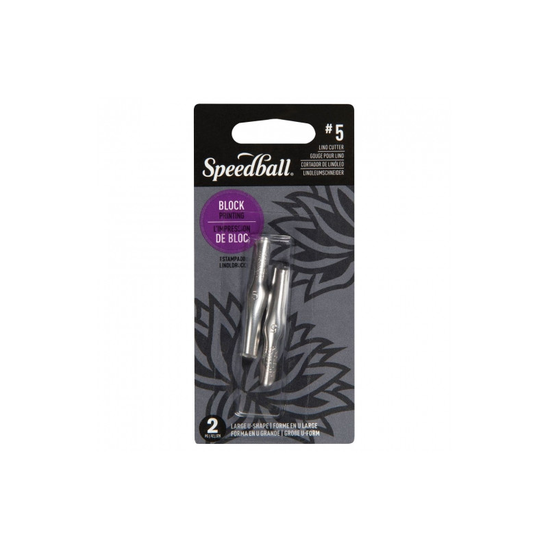 Speedball 2 ostrza do dłutek do linorytu nr 5 duże U - sklep plastyczn