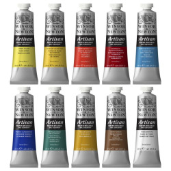 Winsor Newton artisan zestaw 10 farb 37 ml - sklep plastyczny - szał d