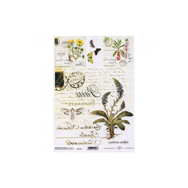 ITD papier do transferu A4 032 kwiaty zioła - sklep plastyczny - szał