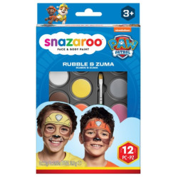 Snazaroo rubble & zuma psi patrol zestaw farb - sklep plastyczny - sza
