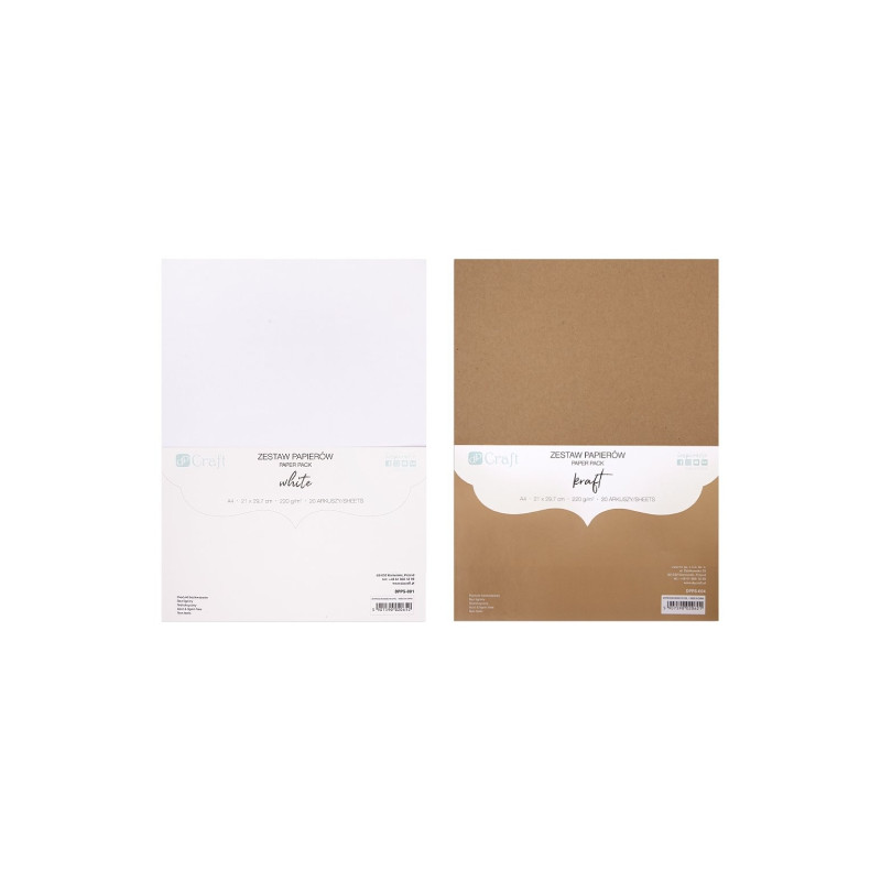 DP Craft zestaw papierów 220g A4 20ark - sklep plastyczny - szał dla p